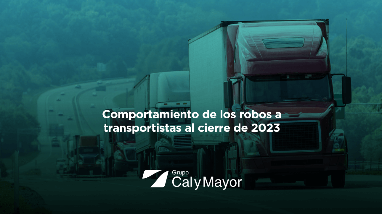 Comportamiento de los robos a transportistas